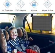 Auto Retractable Roller Sun Shade for Car Window - Block Glare and Heat, 2Pcs