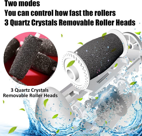 Electric Callus Remover for Foot, Rechargeable Foot Callus Remover Tool Spa Pedicure Tool for Foot 2 Speed