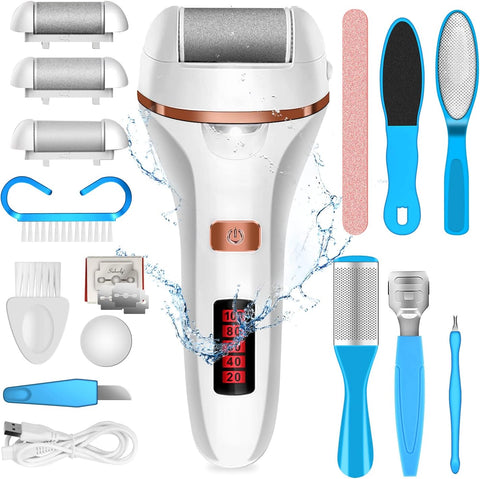 Electric Callus Remover for Foot, Rechargeable Foot Callus Remover Tool Spa Pedicure Tool for Foot 2 Speed