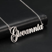 Custom Name Necklace Personality Crown Stainless Steel Necklace for Women Man Customized Jewelry Girlfriend Gift Steel