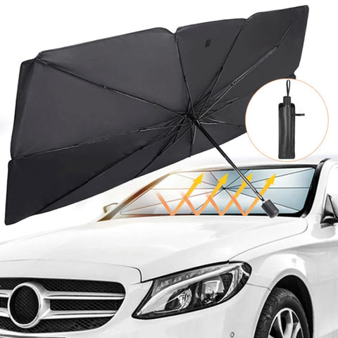 Retractable anti Uv Protection Car Umbrella Foldable Front Window Windshield Sun Shade Sunshade for Car